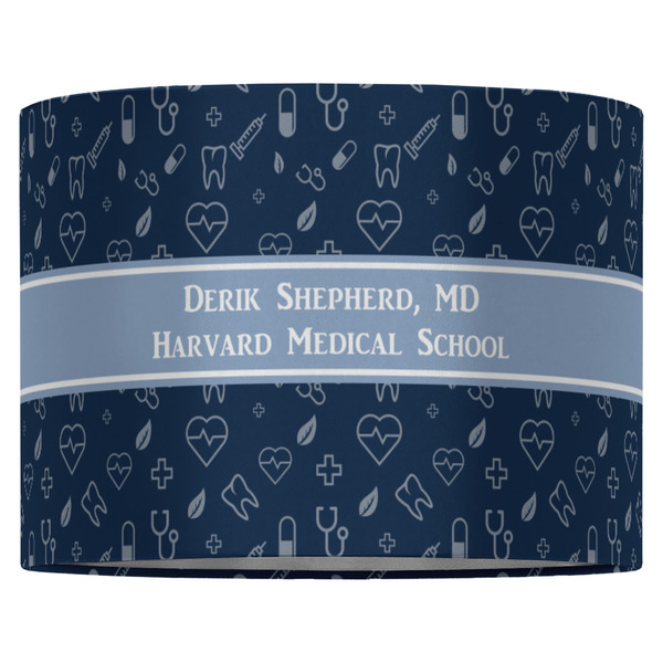 Medical Doctor 16" Drum Lampshade - FRONT (Fabric)