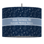 Medical Doctor 16" Drum Pendant Lamp - Fabric (Personalized)