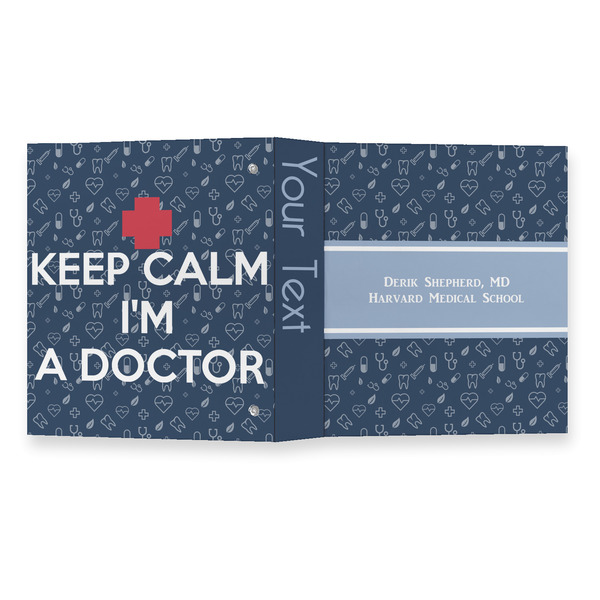 Medical Doctor 3 Ring Binders - Full Wrap - 1" - OPEN OUTSIDE