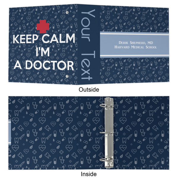 Medical Doctor 3 Ring Binders - Full Wrap - 2" - APPROVAL