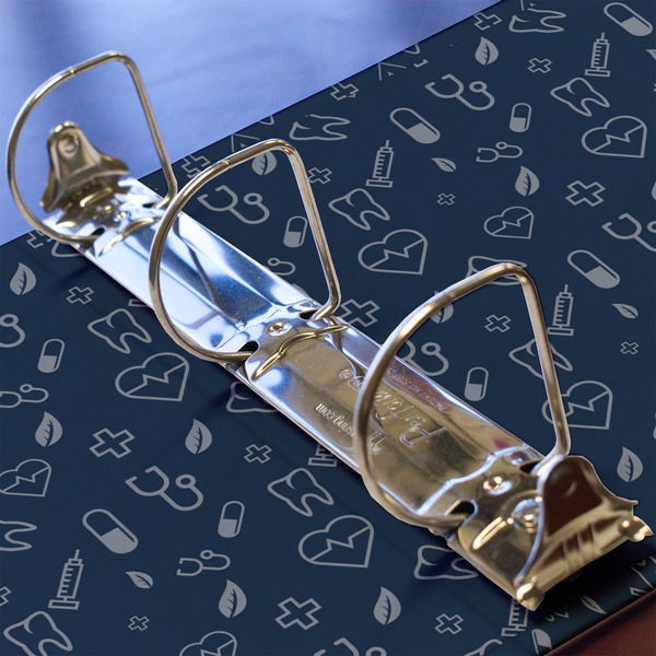 Medical Doctor 3 Ring Binders - Full Wrap - 2" - DETAIL