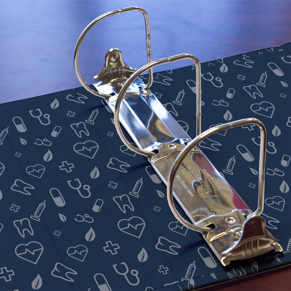 Medical Doctor 3 Ring Binders - Full Wrap - 3" - DETAIL