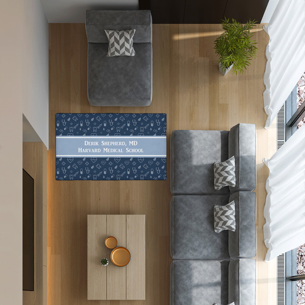 Medical Doctor 3'x5' Indoor Area Rugs - IN CONTEXT