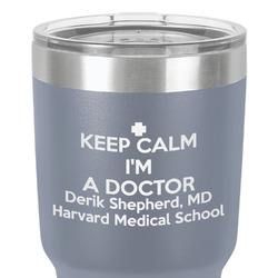 Medical Doctor 30 oz Stainless Steel Tumbler - Grey - Single-Sided (Personalized)