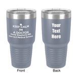 Medical Doctor 30 oz Stainless Steel Tumbler - Grey - Double-Sided (Personalized)