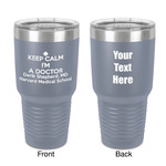 Medical Doctor 30 oz Stainless Steel Tumbler - Grey - Double-Sided (Personalized)
