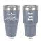 Medical Doctor 30 oz Stainless Steel Ringneck Tumbler - Grey - Double Sided - Front & Back