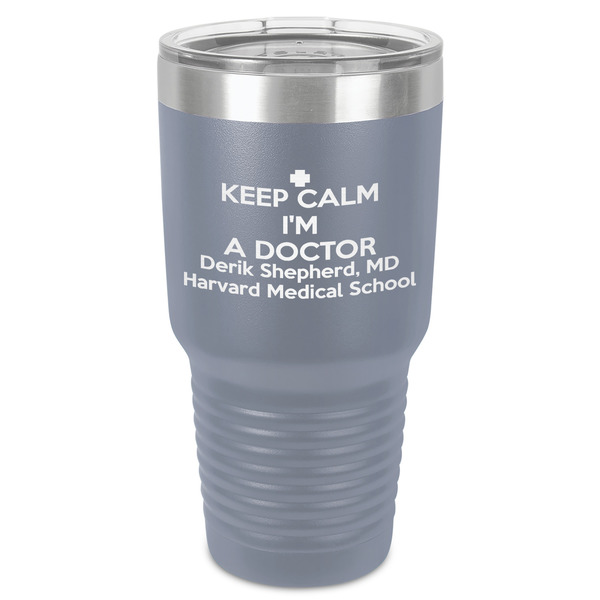 Custom Medical Doctor 30 oz Stainless Steel Tumbler - Grey - Single-Sided (Personalized)