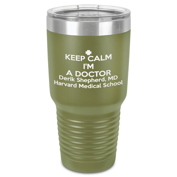 Medical Doctor 30 oz Stainless Steel Ringneck Tumbler - Olive - Front