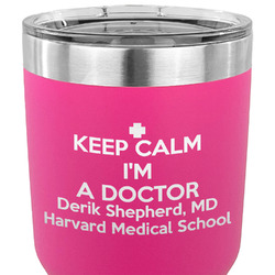 Medical Doctor 30 oz Stainless Steel Tumbler - Pink - Single Sided (Personalized)