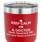 Medical Doctor 30 oz Stainless Steel Ringneck Tumbler - Red - CLOSE UP