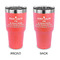 Medical Doctor 30 oz Stainless Steel Ringneck Tumblers - Coral - Double Sided - APPROVAL