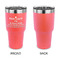 Medical Doctor 30 oz Stainless Steel Ringneck Tumblers - Coral - Single Sided - APPROVAL