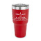 Medical Doctor 30 oz Stainless Steel Ringneck Tumblers - Red - FRONT