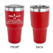 Medical Doctor 30 oz Stainless Steel Ringneck Tumblers - Red - Single Sided - APPROVAL