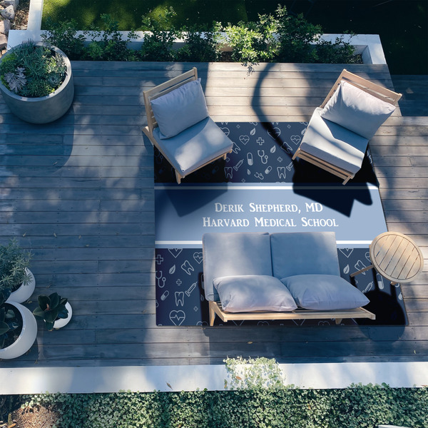 Medical Doctor 8'x10' Patio Rug - In context