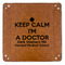 Medical Doctor 9" x 9" Leatherette Snap Up Tray - APPROVAL (FLAT)