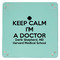 Medical Doctor 9" x 9" Teal Leatherette Snap Up Tray - APPROVAL