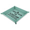 Medical Doctor 9" x 9" Teal Leatherette Snap Up Tray - MAIN