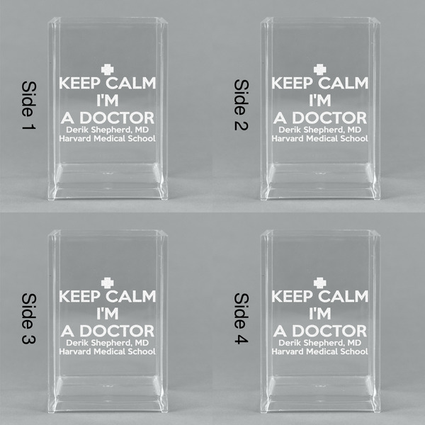 Medical Doctor Acrylic Pen Holder - All Sides