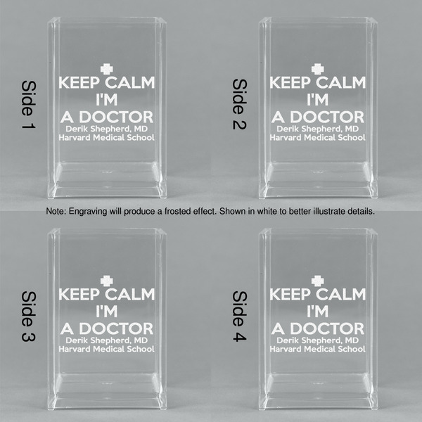 Medical Doctor Acrylic Pen Holder - All Sides