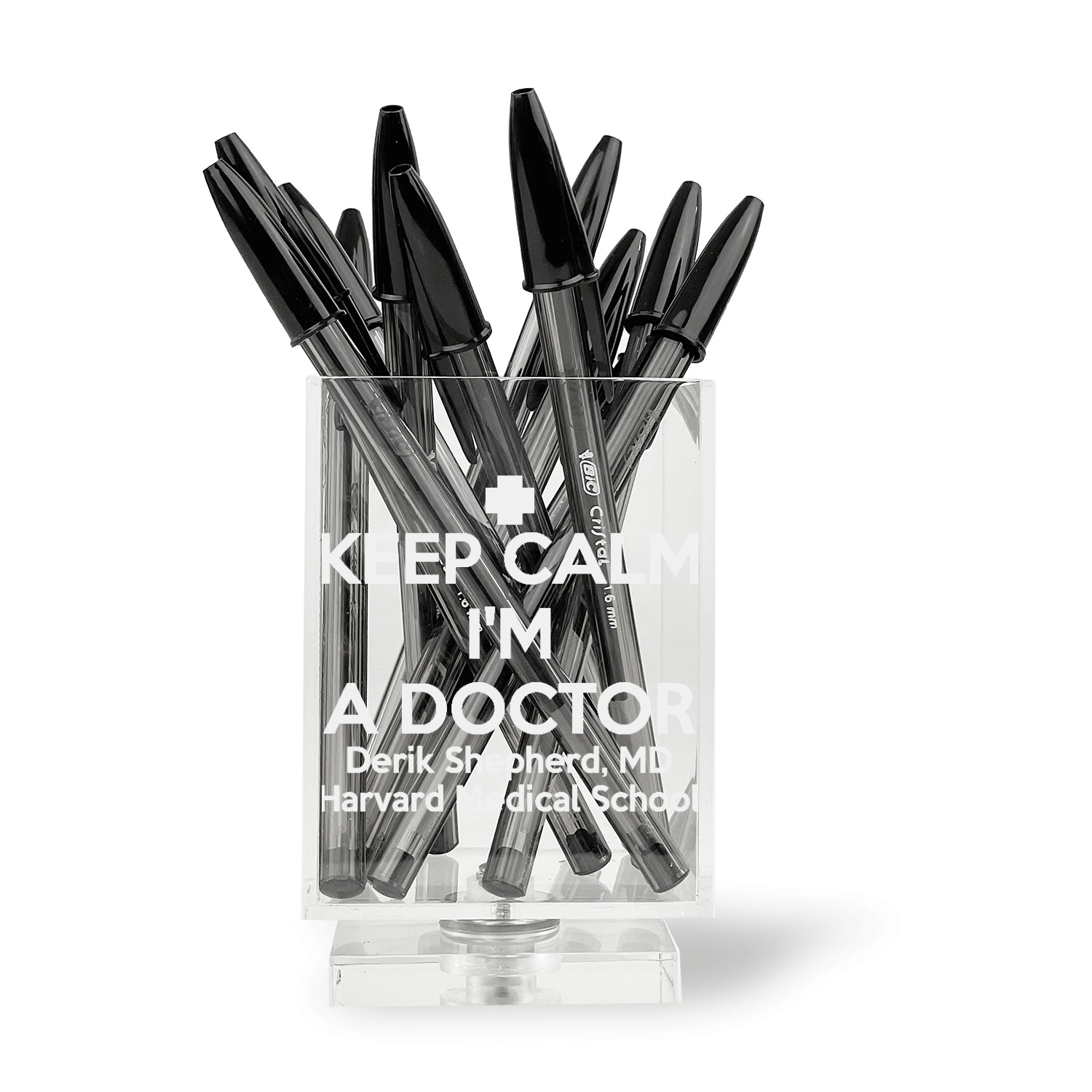 Custom Medical Doctor Acrylic Pen Holder (Personalized)