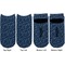 Medical Doctor Adult Ankle Socks - Double Pair - Front and Back - Apvl