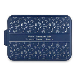 Medical Doctor Aluminum Baking Pan with Navy Lid (Personalized)