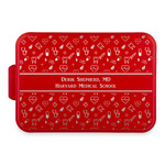 Medical Doctor Aluminum Baking Pan with Red Lid (Personalized)