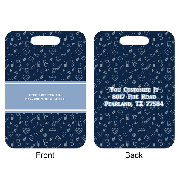 Medical Doctor Aluminum Luggage Tag (Front + Back)