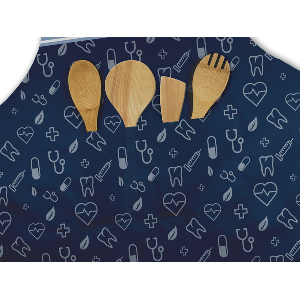 Medical Doctor Apron - Pocket Detail with Props