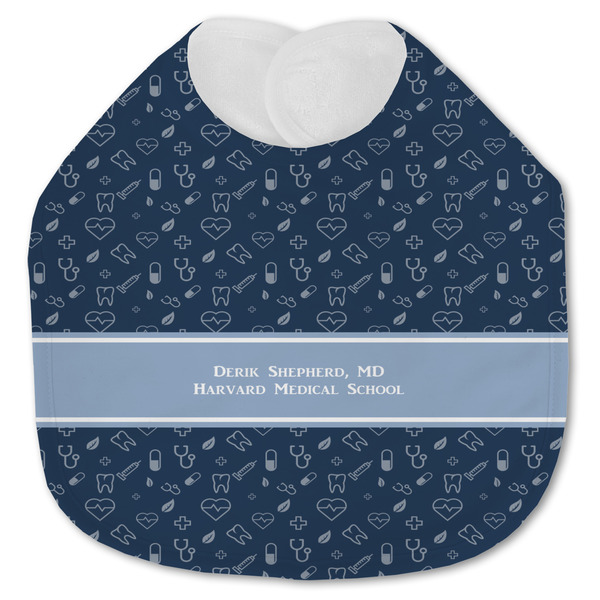 Custom Medical Doctor Jersey Knit Baby Bib w/ Name or Text
