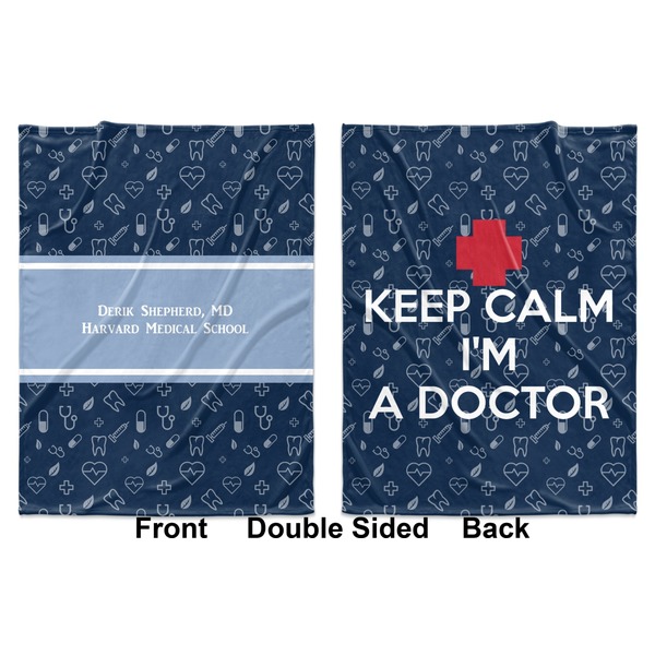 Medical Doctor Baby Blanket (Double Sided - Printed Front and Back)