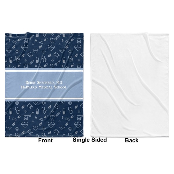 Medical Doctor Baby Blanket (Single Sided - Printed Front, White Back)