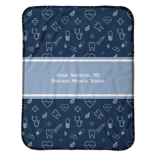 Medical Doctor Baby Sherpa Blanket - Flat