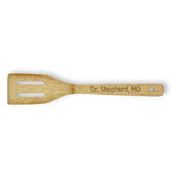 Medical Doctor Bamboo Slotted Spatula - Double Sided (Personalized)