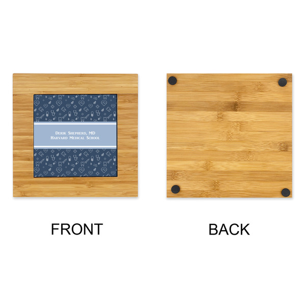 Medical Doctor Bamboo Trivet with 6" Tile - APPROVAL