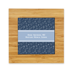 Medical Doctor Bamboo Trivet with Ceramic Tile Insert (Personalized)
