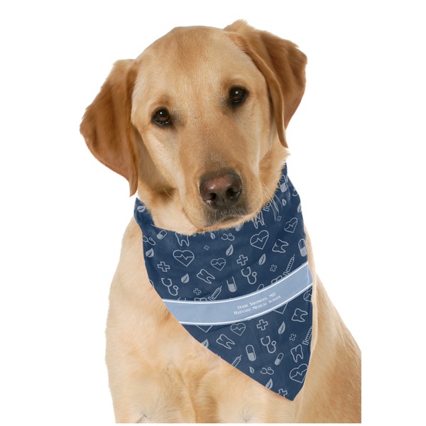 Custom Medical Doctor Dog Bandana Scarf w/ Name or Text