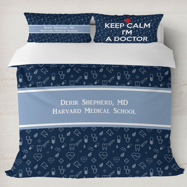 Custom Medical Doctor Duvet Cover Set - King (Personalized)