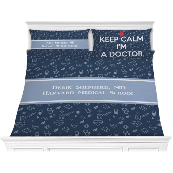 Custom Medical Doctor Comforter Set - King (Personalized)