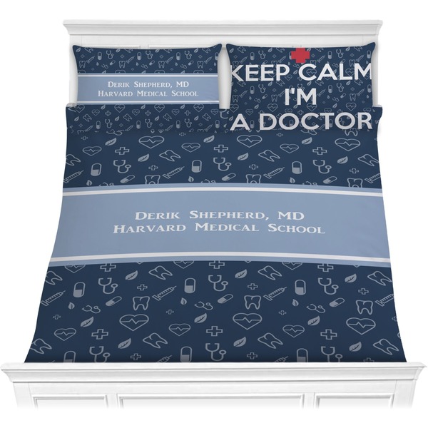 Custom Medical Doctor Comforter Set - Full / Queen (Personalized)