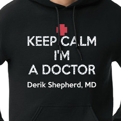 Medical Doctor Hoodie - Black - Small (Personalized)