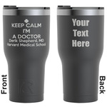 Medical Doctor RTIC Tumbler - Black - Engraved Front & Back (Personalized)