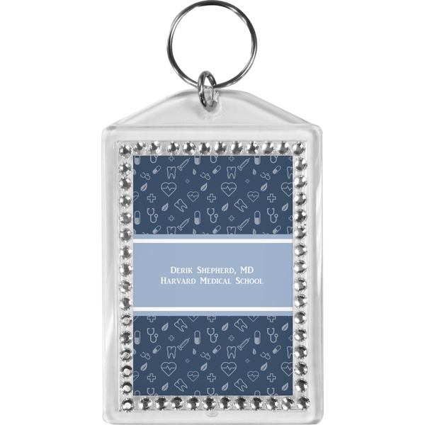 Custom Medical Doctor Bling Keychain (Personalized)