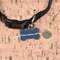 Medical Doctor Bone Shaped Dog ID Tag - Small - In Context
