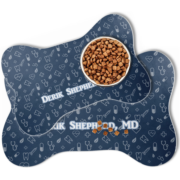 Medical Doctor Bone Shaped Dog Mats - MAIN
