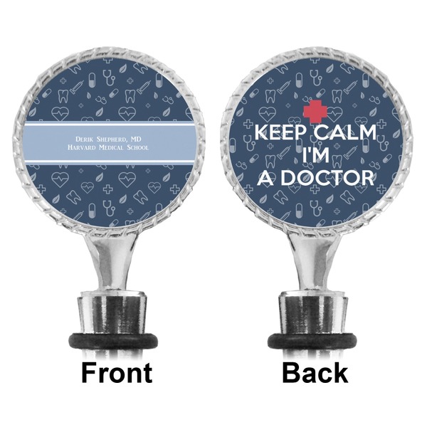 Medical Doctor Bottle Stopper - Front and Back