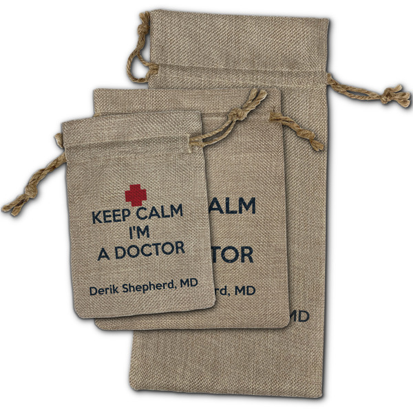 Medical Doctor Burlap Gift Bags - (PARENT MAIN) All Three