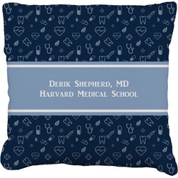 Medical Doctor Faux-Linen Throw Pillow 16" (Personalized)